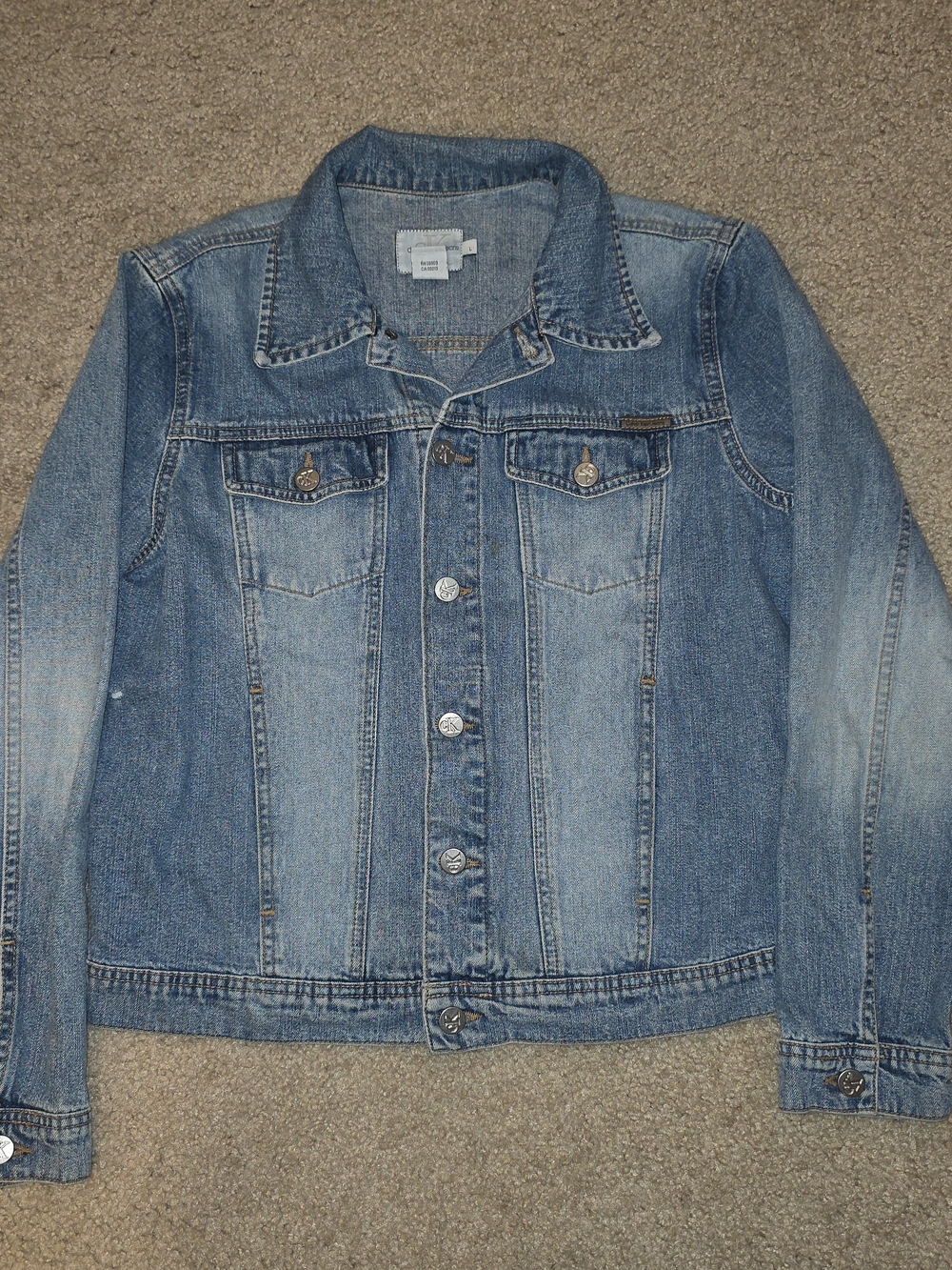 Calvin Klein Womens Denim Jacket Large